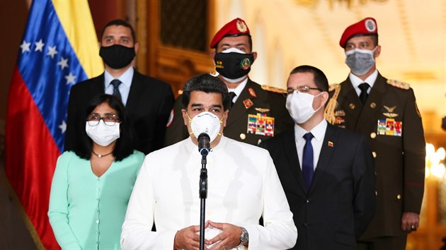 Venezuelský prezident Nicolás Maduro. Kvůli pandemii koronaviru vyhlásil v zemi karanténu. (30. března 2020)