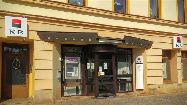 Uzavřená pobočka Komerční banky v Třebechovicích pod Orebem
