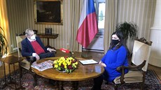 Prezident Milo Zeman pi rozhovoru pro Blesk.cz