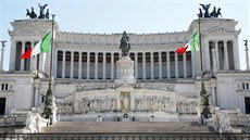 Národní památník Viktora Emmanuela II. (Altare della Patria) v Římě (7. dubna...