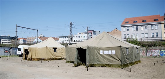 Centrum pro bezdomovce ve Vlhké ulici zaalo fungovat v roce 2020 jako útoit bhem covidové pandemie.