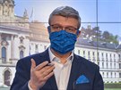 Ministr prmyslu a obchodu a ministr dopravy Karel Havlíek na tiskové...