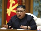 Severokorejský vdce Kim ong-un pedsedá setkání politbyra. Poaduje...