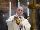 Pape Frantiek na Boí hod velikononí slouil mi v bazilice svatého Petra....