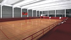 Takto má podle vizualizace vypadat nové sportovní centrum v Táboře uvnitř.