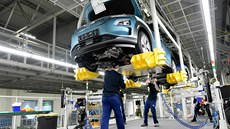 Výroba aut v automobilce Hyundai Motor v Nošovicích (14. dubna 2020)