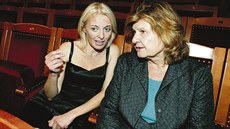 Scenáristka Milena Jelínková s herekou Veronikou ilkovou