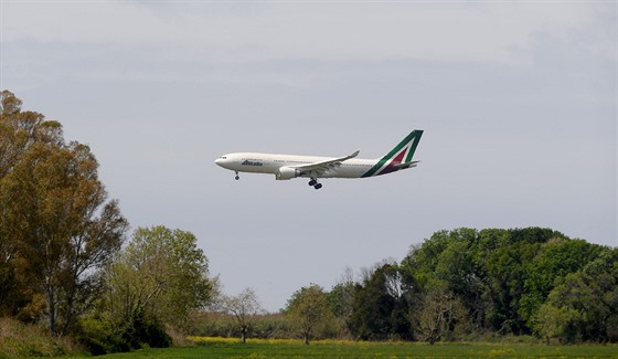 Airbus A330 italských aerolinek Alitalia (18.4.2020)