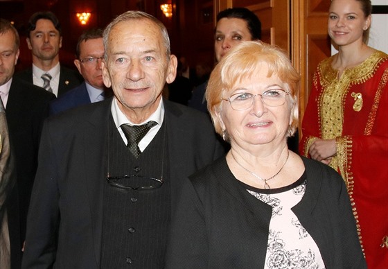 Vra Kuberová s manelem Jaroslavem (3. prosince 2019)