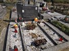 Hrob zpváka Petra Sepéiho na hbitov v Ai