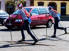 Multiánrový festival Art Parking na principu drive-in v praské Holeovické...