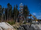 Rozhledna vznik� nad sjezdovkou v Ole�nici v Orlick�ch hor�ch, bude m�t v��ku...