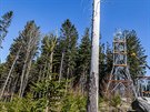 Rozhledna vznik� nad sjezdovkou v Ole�nici v Orlick�ch hor�ch, bude m�t v��ku...