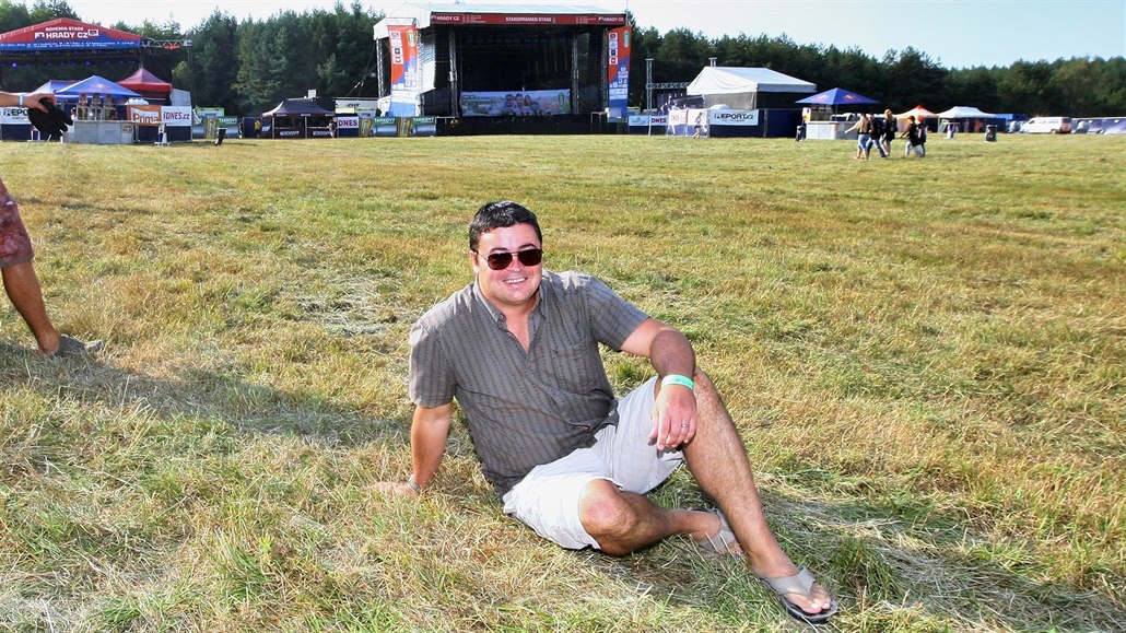 Ředitel festivalu Hrady.cz Michal Šesták (2. září 2016)