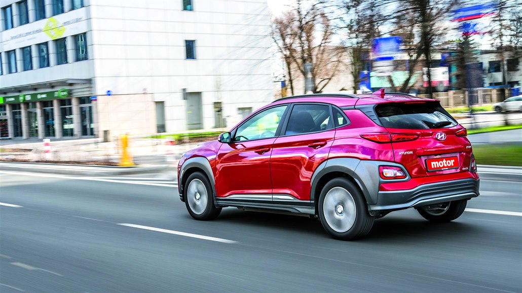 Hyundai Kona bhem jízdy mstem