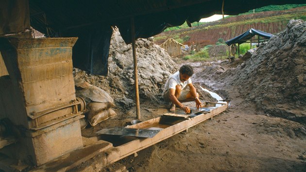 Rtuť se používá při nelegální těžbě zlata
