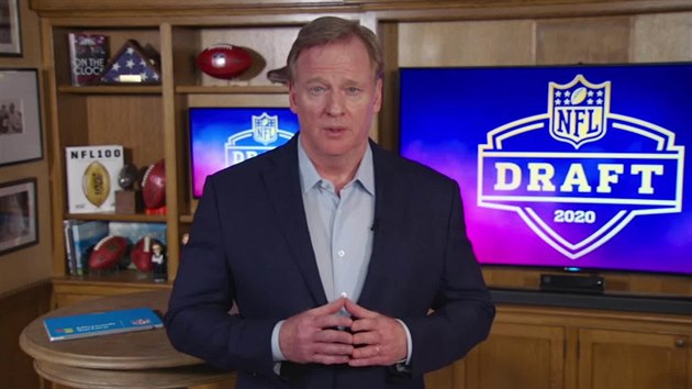 Roger Goodell, komision NFL, pi netradinm karantnovm draftu 2020