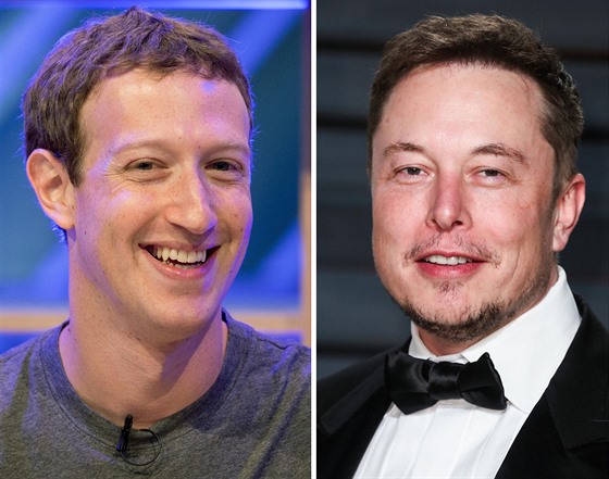 Mark Zuckerberg a Elon Musk