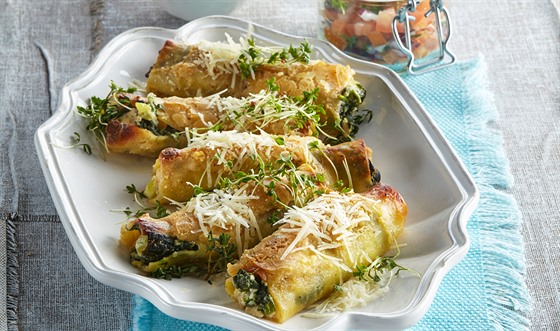 Plnné cannelloni se penátem a masem