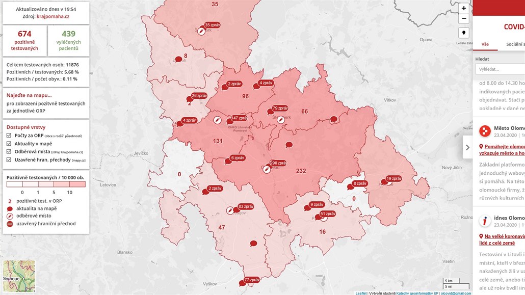 Koronavirus: Interaktivní mapa studentů ukáže informace o ...