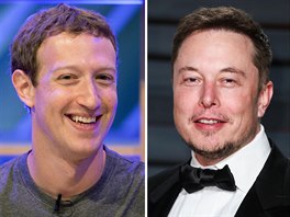 Mark Zuckerberg a Elon Musk