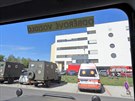Odbrové týmy Armády R v chebské nemocnici.