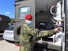 Odbrové týmy Armády R v chebské nemocnici