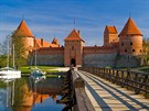 Vodní hrad Trakai je litevským turistickým magnetem íslo 1.