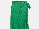 Zelená puntíkovaná zavinovací midi sukn Jacqueline de Yong Susie, ZOOT, 699 K