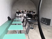 Interiér zero waste kavárny Lab