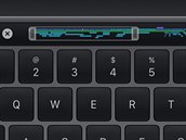Digitální displej místo funkčních kláves je ve výbavě některých notebooků Apple...