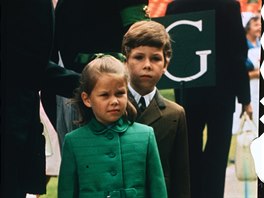 Děti princezny Margaret Lady Sarah Armstrong-Jonesová a David Armstrong-Jones...