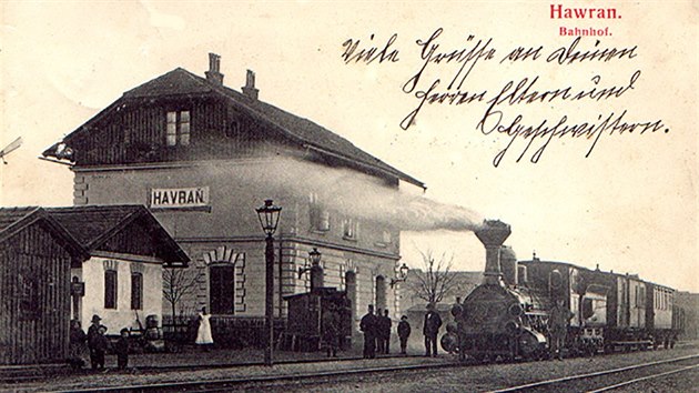 Stanice Havraň v roce 1906 (archiv obce Strupčice)
GPS: 50.4492047N, 13.6036211E
