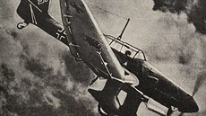 Bitva o Francii 1940, nmecký stemhlavý bombardér Junkers Ju 87 zvaný Stuka