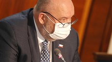 Ministr zemdlství Miroslav Toman na tiskové konferenci po jednání s...