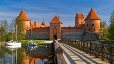 Vodní hrad Trakai je litevským turistickým magnetem číslo 1.