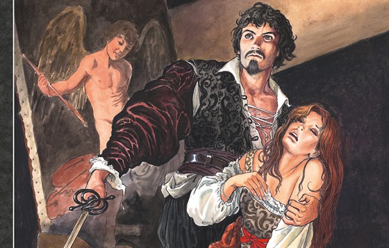 Obálka komiksu Caravaggio (Milo Manara)