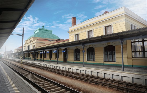Budov� nádra�í v �eských Bud�jovicích z�stane i po kompletní rekonstrukci její...