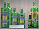 Vzorky lahv� z d��v�j�� produkce skl�rny je�t� pod n�zvem Sklo Union.