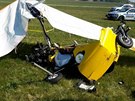 Nehoda motorovho rogala na letiti v Needn (16. kvtna 2020)
