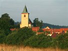 Dominanta Hrusic: Kostel sv. Václava byl v Hrusicích vystavn v první polovin...