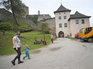 Na hrad Landtejn zamili prvn nvtvnci. (11. kvtna 2020)