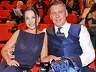 Michaela Kuklová a její pítel Josef Wittner (premiéra muzikálu arodjka...