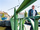 emeslnci opravuj rotundu na Praskm most na Eliin nbe (7. 5. 2020).