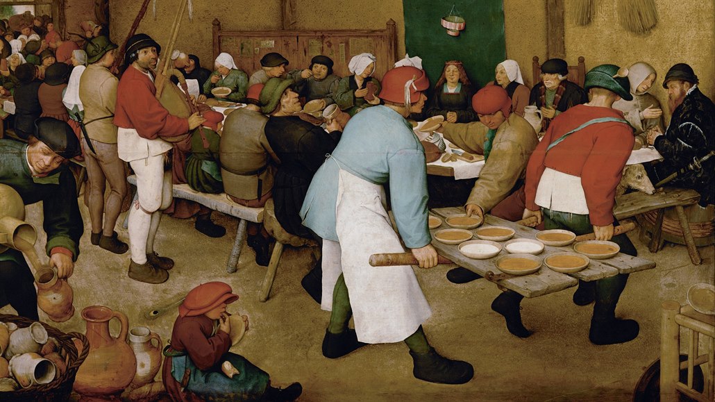 Pieter Bruegel st.: Selská svatba (1568)