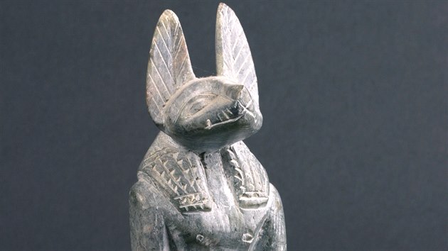 Bohem pohebi a mumifikace a patronem balzamova byl Anup, postava s vl hlavou.