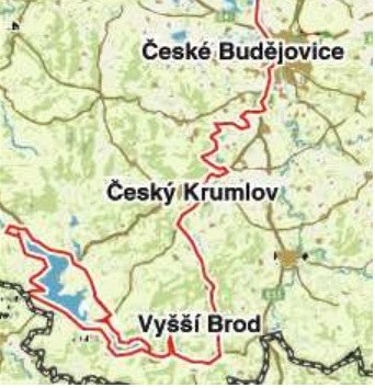 Plánovaná trasa Vltavské cyklostezky