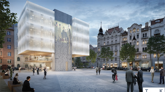 Vizualizace rekonstrukce hotelu InterContinental, náměstí Miloše Formana (7. listopadu 2019)