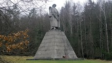 V areálu památníku je i socha Jana Žižky.