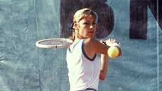 Chris Evertová během Roland Garros 1982